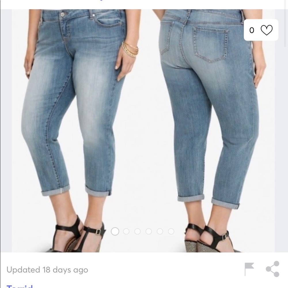 Light wash ex-boyfriend jeans
